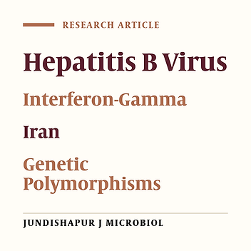 Interferon Gamma Gene Polymorphism (+874 T > A) and Chronic Hepatitis B in the Population of Gorgan, North-Eastern Iran