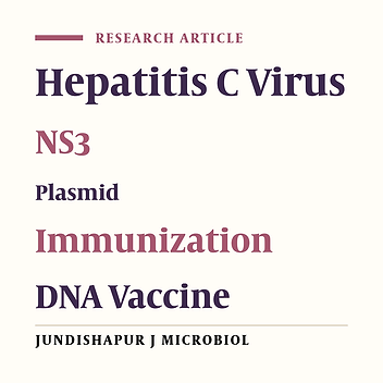 Construction and Immunogenicity Analysis of Hepatitis C Virus (HCV) Truncated Non-Structural Protein 3 (NS3) Plasmid Vaccine