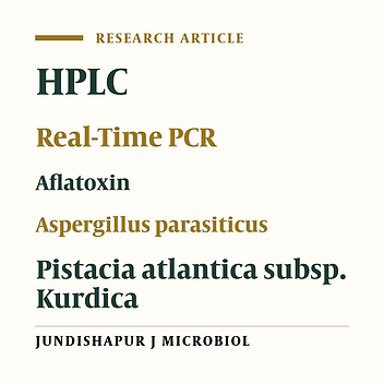 Effects of Pistacia atlantica subsp. kurdica on Growth and Aflatoxin Production by Aspergillus parasiticus