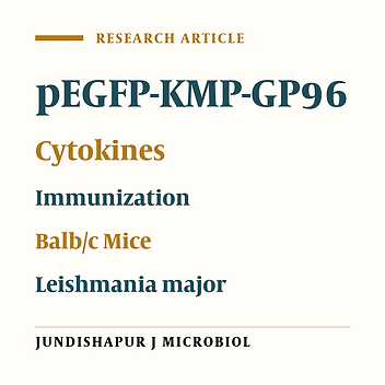 Immunization with KMP11-NTGP96-GFP Fusion of Leishmania major Induced Th1 Platform Immune Response in Susceptible BALB/c mice