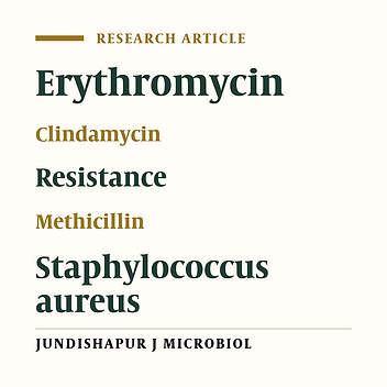 A Low Prevalence of Inducible Macrolide, Lincosamide, and Streptogramin B Resistance Phenotype among Methicillin-Susceptible Staphylococcus aureus Isolated from Malaysian Patients and Healthy Individuals
