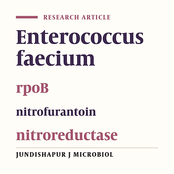 Cover image of the article: Global Effect of rpoB Mutation on Protein Expression in Enterococcus faecium