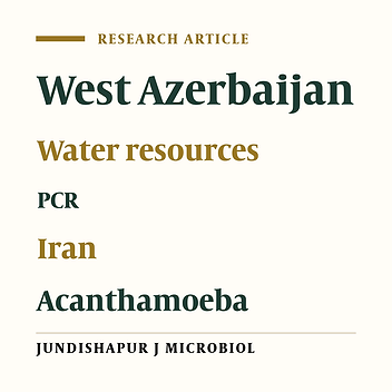 Molecular and Morphometric Characterization of Acanthamoeba spp. from Different Water Sources of Northwest Iran as a Neglected Focus, Co-Bordered With the Country of Iraq