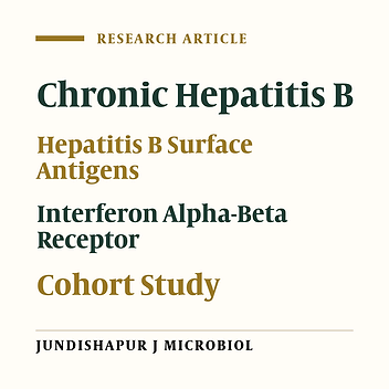 Higher Serum Levels of Type I Interferon Receptor in Adults with Chronic Hepatitis B Leading to Hepatitis B Surface Antigen Clearance