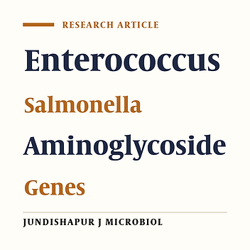 Study of Aminoglycoside Resistance Genes in Enterococcus and Salmonella Strains Isolated From Ilam and Milad Hospitals, Iran