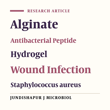 Analysis of Healing Effect of Alginate Sulfate Hydrogel Dressing Containing Antimicrobial Peptide on Wound Infection Caused by Methicillin-Resistant Staphylococcus aureus
