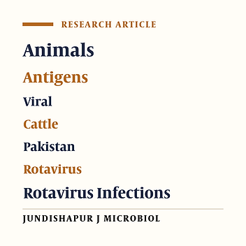 Molecular Characterization of Bovine Rotaviruses in Pakistan