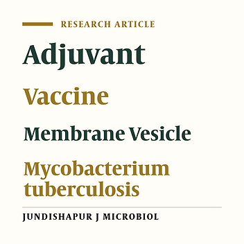 Extraction and Biological Evaluation of the Membrane Vesicles of Mycobacterium tuberculosis (CRBIP7.11) as Adjuvant and Vaccine Candidate