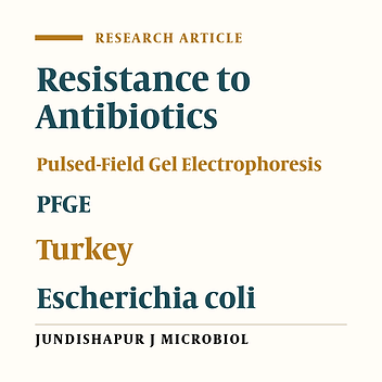 Determination of Antibiotic Resistance and Pulsed-Field Gel Electrophoresis Profiles for the Extended-Spectrum β-Lactamase Producing Escherichia coli