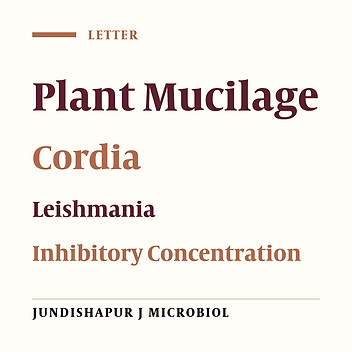 In Vitro Activity of Cordia myxa Mucilage Extract Against Leishmania major and L. infantum Promastigotes