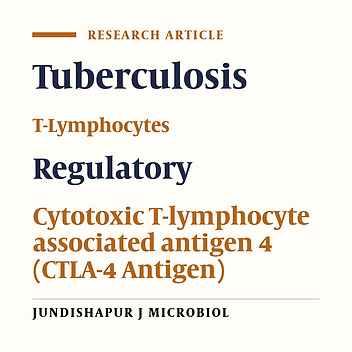 Evaluation of CD4+ CD25+ FoxP3+ Regulatory T cells and FoxP3 and CTLA-4 gene Expression in Patients wwith Newly Diagnosed Tuberculosis in Northeast of Iran