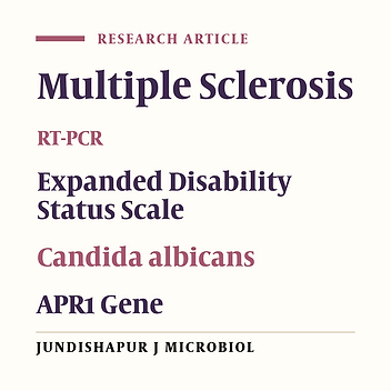 Cover image of the article: Evaluation of APR1 Gene Expression in Candida albicans Strains Isolated From Patients With Multiple Sclerosis
