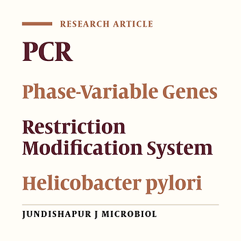 PCR Based Detection of Phase Variable Genes in Pakistani Based Clinical Helicobacter pylori Strains