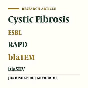Extended-Spectrum Beta-Lactamases in Cystic Fibrosis Isolates of Klebsiella pneumoniae