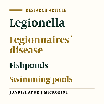 Isolation and identification of legionellosis agents from fishponds, swimming pools and cooling towers in Khuzestan province, Iran