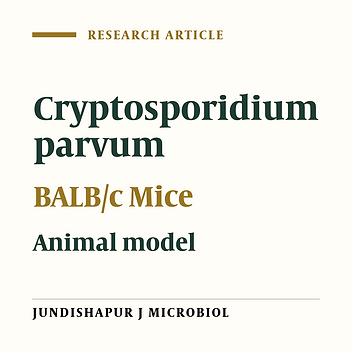 An examination of Cryptosporidium parvum infection in neonate BALB/c mice and rats