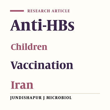 Prevalence of anti hepatitis B surface antibody among children in Ahvaz, Iran, five years after vaccination