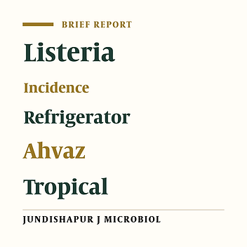 Contamination of Household Refrigerators by Listeria Species in Ahvaz, Iran