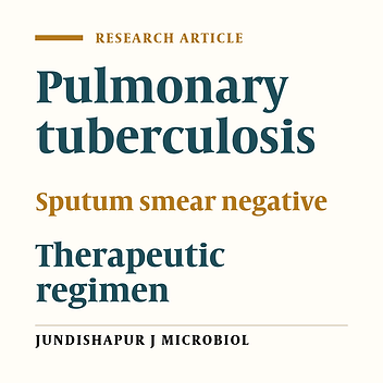Comparative evaluation of three and six month therapeutic regimens for smear negative pulmonary tuberculosis