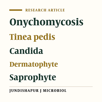 Epidemiologic study of onychomycosis and tinea pedis in Kashan, Iran
