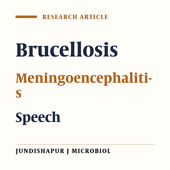 A case of brucellosis with speech disturbance