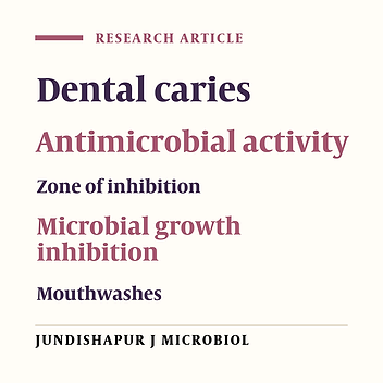 The antimicrobial potential of ten often used mouthwashes against four dental caries pathogens