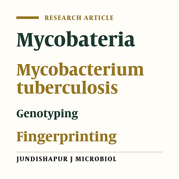 Genotyping and identification of mycobacteria by fingerprinting techniques