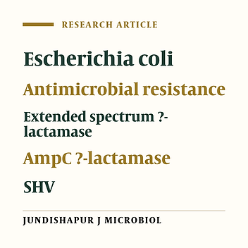 Emergence of multiple ?-lactamases produced by Escherichia coli clinical isolates from hospitalized patient in Kerman, Iran