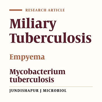 Miliary tuberculosis with empyema, a case report