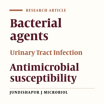 Study of bacteria isolated from urinary tract infections and determination of their susceptibility to antibiotics