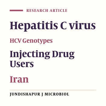 Distribution of Hepatitis C Virus Genotypes Among Chronic Infected Injecting Drug Users in Tehran, Iran