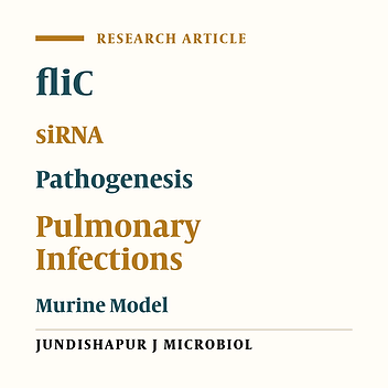 Evaluation of the Pathogenesis of Pseudomonas aeruginosa's Flagellum Before and After Flagellar Gene Knockdown by Small Interfering RNAs (siRNA)