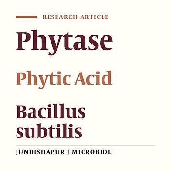 Isolation of Phytase Producing Bacteria and Optimization of Phytase Production Parameters