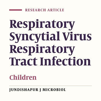 Human Respiratory Syncytial Virus Infection and its Subgroups Among the Hospitalized Young Children With Acute Respiratory Infection