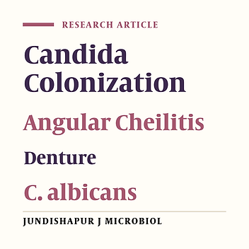 Distribution Profile of Candida Species Involved in Angular Cheilitis Lesions Before and After Denture Replacement