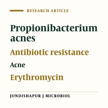 Determination of microbial agents of acne vulgaris and Propionibacterium acnes antibiotic resistance in patients referred to dermatology clinics in Kerman, Iran