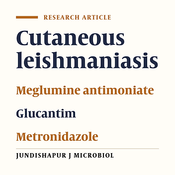 Intralesional injections of metronidazole versus meglumine antimoniate for the treatment of cutaneous leishmaniasis
