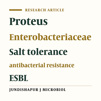 Hemolysin production, salt tolerance, antibacterial resistance, and prevalence of extended spectrum ?-lactamases in Proteus bacilli isolated from clinical and environmental sources