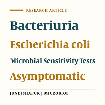 Bacteriuria and Antimicrobial Susceptibility of Escherichia coli Isolated From Urine of Asymptomatic University Students in Keffi, Nigeria