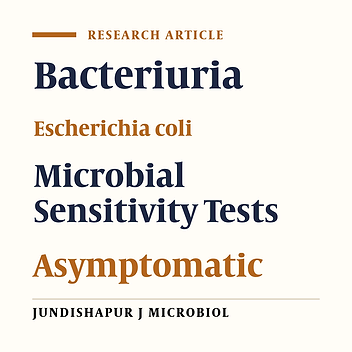 Bacteriuria and Antimicrobial Susceptibility of Escherichia coli Isolated From Urine of Asymptomatic University Students in Keffi, Nigeria