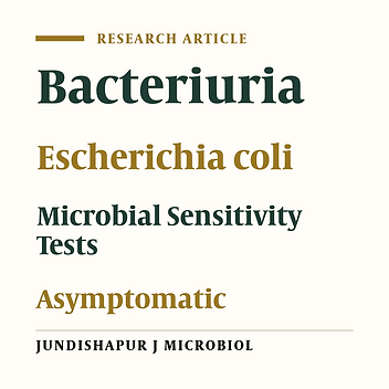 Cover image of the article: Bacteriuria and Antimicrobial Susceptibility of Escherichia coli Isolated From Urine of Asymptomatic University Students in Keffi, Nigeria