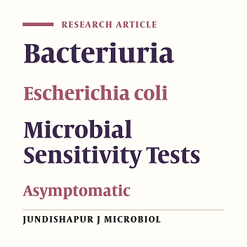Bacteriuria and Antimicrobial Susceptibility of Escherichia coli Isolated From Urine of Asymptomatic University Students in Keffi, Nigeria