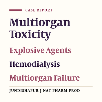 Successful Treatment of Multiorgan Toxicity Induced by Explosive Agent With Repeated Hemodialysis: A Case Report