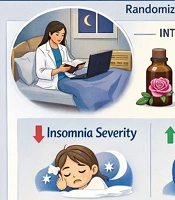 Effect of Topical Rose Oil Aromatherapy on Insomnia and Sleep Quality in Female Medical Students: A Randomized, Double-Blind, Placebo-Controlled Trial