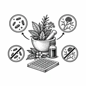 In Vitro Antimicrobial Screening of 27 Extracts from 21 Medicinal Plant Species Against Selected Clinically Relevant Bacterial and Fungal Pathogens (AI-generated illustration)