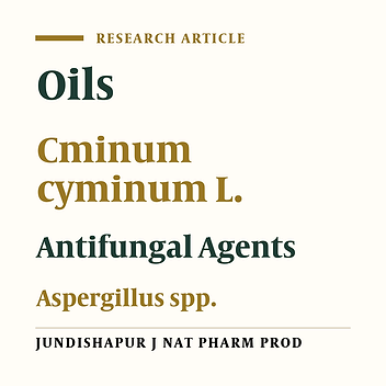 Chemical Composition and Antifungal Activity of Cuminum cyminum L. Essential Oil From Alborz Mountain Against Aspergillus species