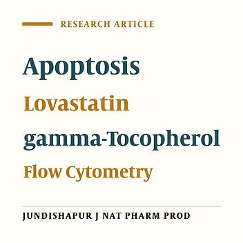 Gamma Tocopherol and Lovastatin Additively Induced Apoptosis in Human Colorectal Carcinoma Cell Line (HT29)