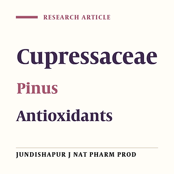 Antioxidant Activity of Leaves and Fruits of Cultivated Conifers in Iran