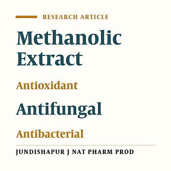 The Evaluation of Antibacterial, Antifungal and Antioxidant Activity of Methanolic Extract of Mindium Laevigatum (Vent.) Rech. F., From Central Part of Iran
