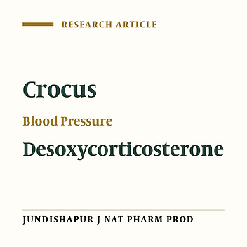 The Effect of Chronic Administration of Saffron (Crocus sativus) Stigma Aqueous Extract on Systolic Blood Pressure in Rats